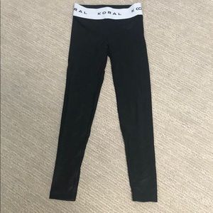 Koral Shiny Black Leggings